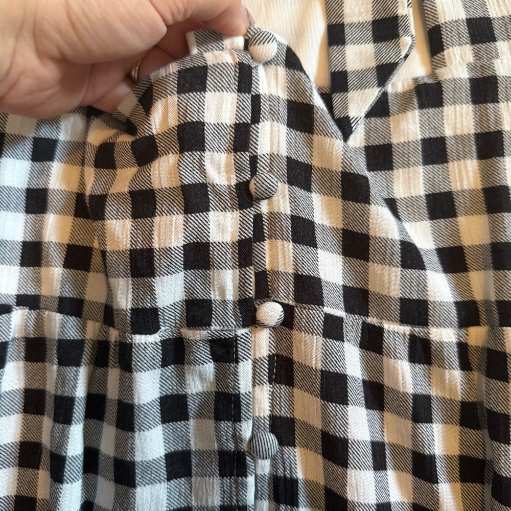 Torrid gingham halter tie tiered maxi dress - Picture 9 of 10